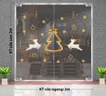 DECAL TRANG TRÍ GIÁNG SINH ĐÔI TUẦN LỘC TRẮNG