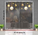 DECAL TRANG TRÍ NOEL QUẢ CHÂU TRẮNG VÀNG