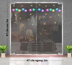 DECAL TRANG TRÍ NOEL DÂY ĐÈN LED