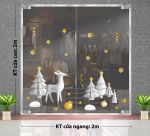 DECAL TRANG TRÍ NOEL TUẦN LỘC VÀ CÂY THÔNG TRẮNG
