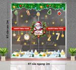 TRANG TRÍ GIÁNG SINH 2027 CHO TIỆM SPA DÂY RUY BĂNG ĐỎ ÔNG GIÀ NOEL 