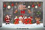 DECAL DÁN KÍNH TRANG TRÍ NOEL 2027 NHỮNG QUẢ CHÂU TREO