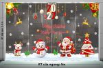 DECAL TRANG TRÍ GIÁNG SINH 2027 CHO TRƯỜNG HỌC SẮC MÀU NOEL