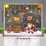 DECAL TRANG TRÍ NOEL CHO TRUNG TÂM TIẾNG ANH ÔNG GIÀ NOEL VÀ NGƯỜI TUYẾT