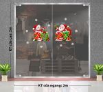 DECAL DÁN KÍNH TRANG TRÍ NOEL NĂM 2027 ÔNG GIÀ VÀ NGƯỜI TUYẾT