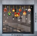 DECAL DÁN KÍNH TRANG TRÍ NOEL CHUÔNG VÀ CÁC HỘP QUÀ TREO