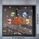 DECAL TRANG TRÍ NOEL MERRY CHRISTMAST VÀ NGƯỜI TUYẾT