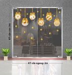 DECAL TRANG TRÍ NOEL NHỮNG QUẢ CHÂU SẮC VÀNG