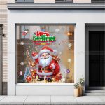 DECAL TRANG TRÍ GIÁNG SINH ÔNG GIÀ NOEL VÀ TUẦN LỘC NHỎ 2