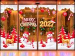 DECAL TRANG TRÍ GIÁNG SINH CHO NGÂN HÀNG RỘN RÀNG ĐÓN NOEL