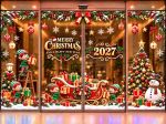 DECAL DÁN KÍNH TRANG TRÍ NOEL CHO KHÁCH SẠN NHỘN NHỊP ĐÓN GIÁNG SINH