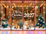 DECAL DÁN KÍNH TRANG TRÍ NOEL CHO SẢNH CHUNG CƯ CÂY THÔNG XANH