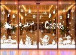 DECAL DÁN KÍNH TRANG TRÍ NOEL NGÔI LÀNG TUYẾT TRẮNG XOÁ