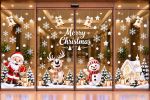 DECAL TRANG TRÍ GIÁNG SINH CHO SẢNH CHUNG CƯ ÔNG GIÀ NOEL VÀ NGÔI NHÀ TUYẾT