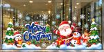 DECAL TRANG TRÍ GIÁNG SINH CHO QUÁN ĂN ÔNG GIÀ NOEL VÀ NGƯỜI TUYẾT