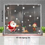 DECAL TRANG TRÍ GIÁNG SINH ÔNG GIÀ NOEL CÙNG NGƯỜI BẠN NHỎ VUI CHƠI CÙNG TUẦN LỘC