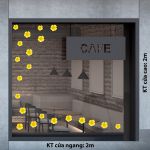 Decal trang trí tết hoa mai vàng sắc xuân