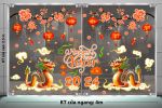 TRANG TRÍ TẾT CHO CÔNG TY CÀNH ĐÀO ĐỎ VÀ ĐÔI RỒNG