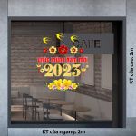 DECAL TRANG TRÍ XUÂN QUÝ MÃO CHỮ CHÚC MỪNG NĂM MỚI 2023