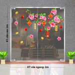 TRANG TRÍ TẾT CÀNH ĐÀO HỒNG VÀ LIỄN TREO