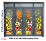 TRANG TRÍ TẾT CỬA KÍNH XINGFA ĐÔI LÂN VÀ MAI VÀNG CHÚC MỪNG NĂM MỚI