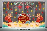 TRANG TRÍ TẾT CHO NHÀ HÀNG HAI ÔNG THẦN TÀI DU XUÂN TRAO LỘC NĂM ẤT TỴ 2025