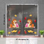 DECAL TRANG TRÍ TẾT ĐÔI RẮN CHÀO XUÂN