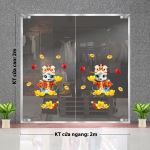 DECAL TRANG TRÍ TẾT ẤT TỴ ĐÔI RẮN ĐỘI MÃO LÂN