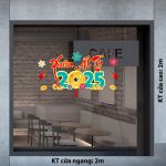 DECAL TRANG TRÍ TẾT XUÂN ẤT TỴ 2025 SẮC MÀU