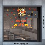 DECAL TRANG TRÍ TẾT MỪNG XUÂN ẤT TỴ DÂY TREO SỐ 2025