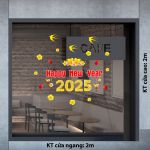 DECAL TRANG TRÍ TẾT HAPPY NEW YEAR 2025