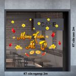 DECAL TRANG TRÍ TẾT MỪNG XUÂN ẤT TỴ VÀ NHỮNG CÁNH MAI VÀNG