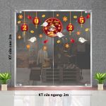 DECAL TRANG TRÍ TẾT LỒNG ĐÈN CHÚC MỪNG NĂM MỚI 2025 ẤT TỴ