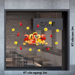 DECAL TRANG TRÍ TẾT ẤT TỴ 2025 SẮC ĐỎ