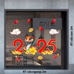 DECAL TRANG TRÍ TẾT SỐ 2025 VÀ RẮN ẤT TỴ