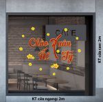 DECAL TRANG TRÍ TẾT CHÀO XUÂN ẤT TỴ VÀ MAI VÀNG