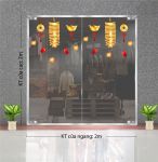 DECAL TRANG TRÍ TẾT DÂY PHÁO VÀ DÂY ĐỒNG TIỀN VÀNG