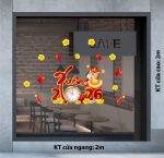 DECAL DÁN KÍNH TRANG TRÍ TẾT THỜI KHẮC XUÂN 2026