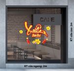DECAL TRANG TRÍ TẾT XUÂN BÍNH NGỌ VÀ PHÁO NHỎ