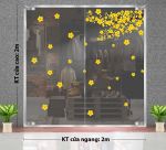 DECAL TRANG TRÍ TẾT NHÁNH MAI VÀNG NỞ RỘ