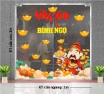 DECAL TRANG TRÍ TẾT THẦN TÀI RƯỚC LỘC MỪNG XUÂN BÍNH NGỌ