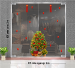 DECAL DÁN KÍNH TRANG TRÍ TẾT CÂY QUẤT TRĨU QUẢ