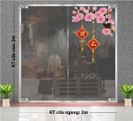 DECAL DÁN KÍNH TRANG TRÍ TẾT LIỄN TREO TRÊN CÀNH ĐÀO HỒNG 2