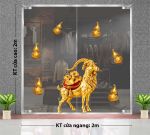 TRANG TRÍ TẾT CHO CỬA KÍNH DÊ VÀNG VÀ NGỌC NHƯ Ý