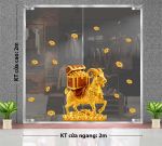 TRANG TRÍ TẾT TRÊN KÍNH ĐINH MÙI VÀ GƯƠNG VÀNG