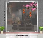 GIẤY DÁN KÍNH TRANG TRÍ TẾT CÀNH ĐÀO HỒNG PHÁT TÀI PHÁT LỘCTÀI