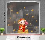 DECAL DÁN KÍNH TRANG TRÍ TẾT ĐINH MÙI VÀ CÀNH ĐÀO HỒNG 2027