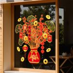 DECAL TĨNH ĐIỆN TRANG TRÍ TẾT BÌNH HOA ĐẠI CÁT ĐẠI LỢI