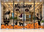 DECAL DÁN KÍNH TRANG TRÍ HALLOWEEN CHO TRUNG TÂM ANH NGỮ KHU RỪNG ĐEN