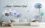 Tranh dán tường 3D Happy valentine's day